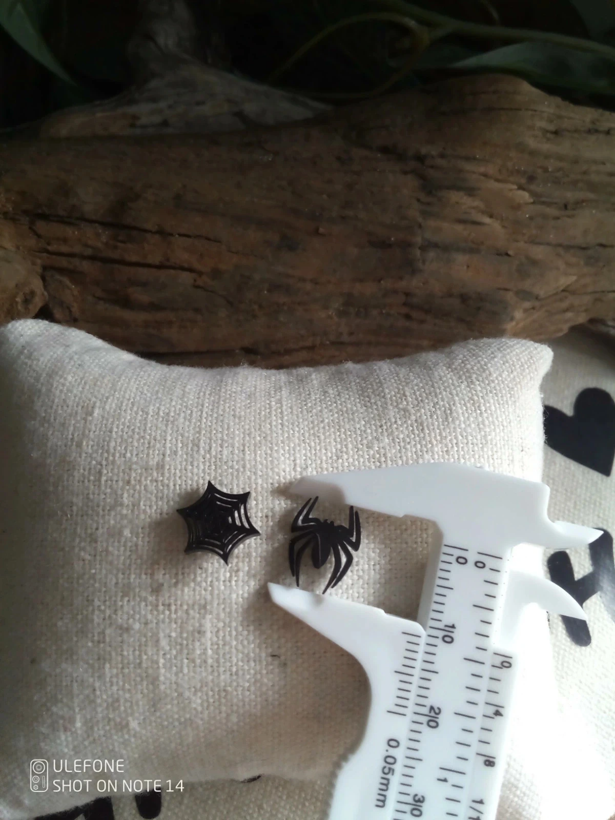 Boucles d'oreilles araignée et toile d'araignée – photo 3